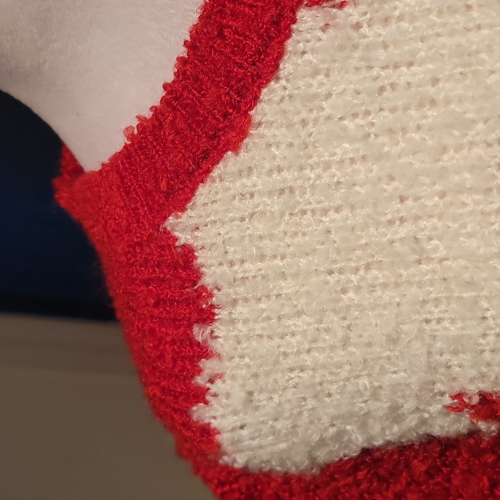 Chanel Uniform 22P Red and White Women's Sweater - Picture 2 of 10